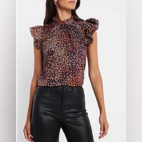 Ruffle Mock Neck Flutter Sleeve
Gramercy Blouse - Picture 1 of 3